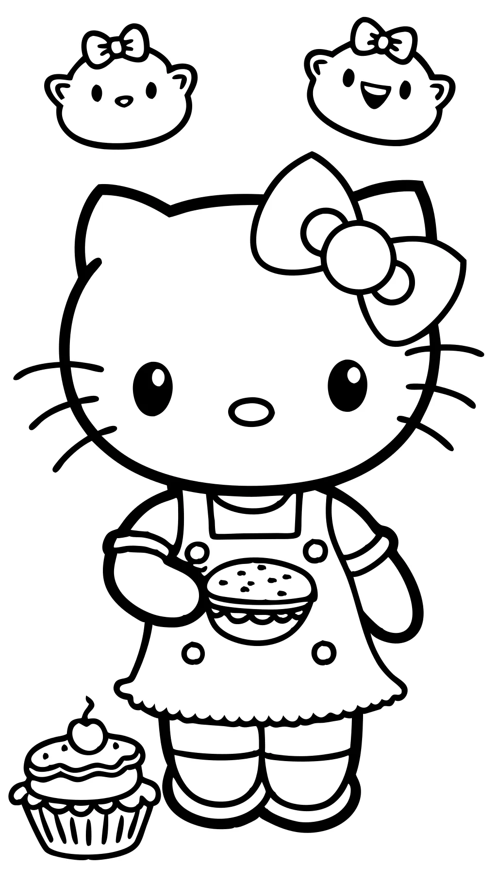 Hello Kitty Color Pages imprimible